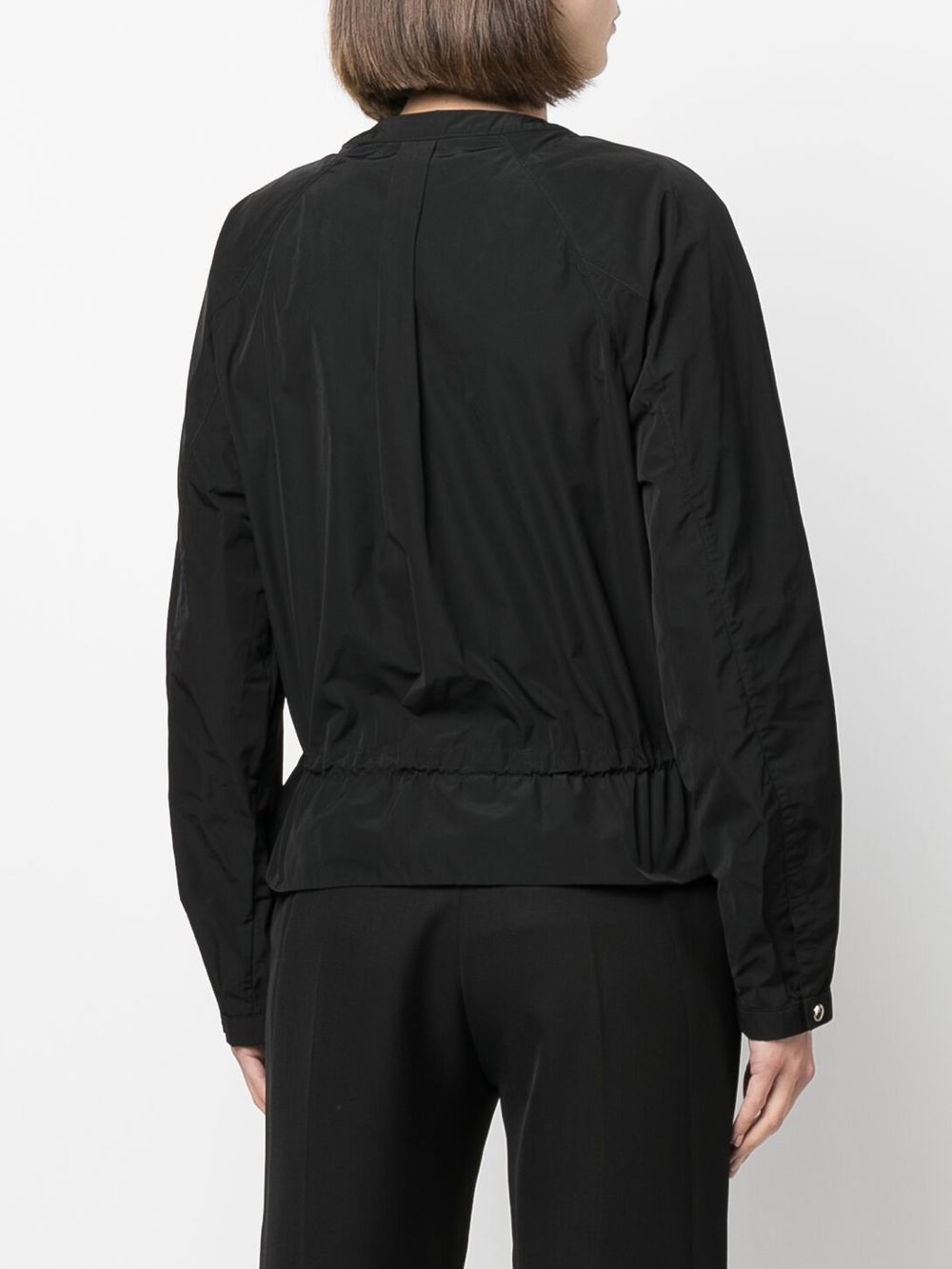 Shop Woolrich Round-neck Zipped Jacket In Schwarz