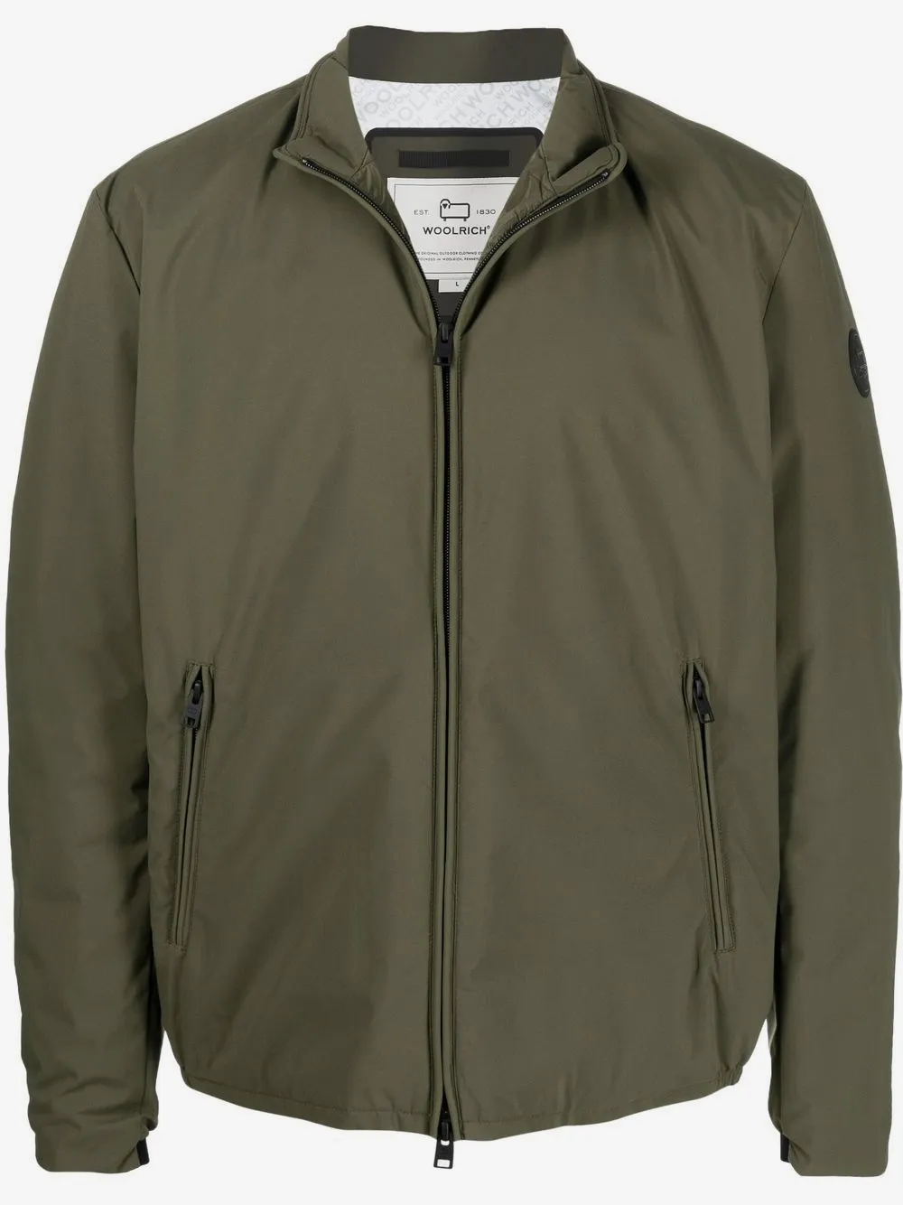 Woolrich logo-patch bomber jacket | Green | Image 1