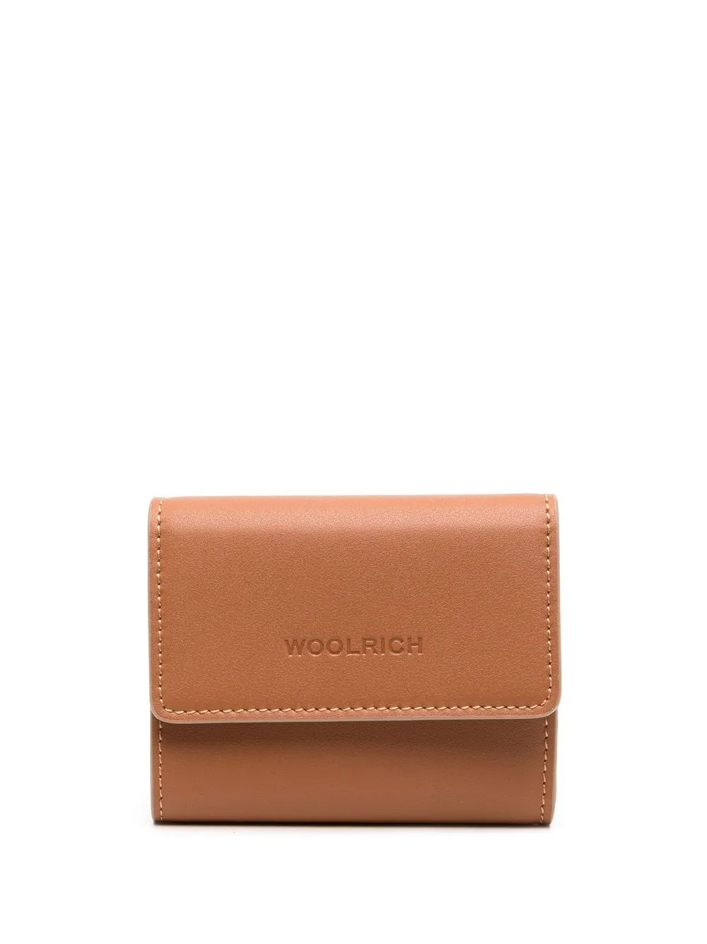 

Woolrich trifold embossed-logo wallet - Brown