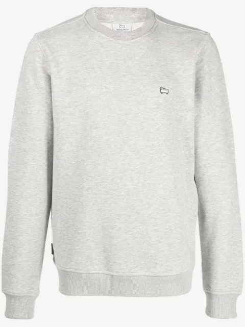 Woolrich sheep-patch detail sweatshirt