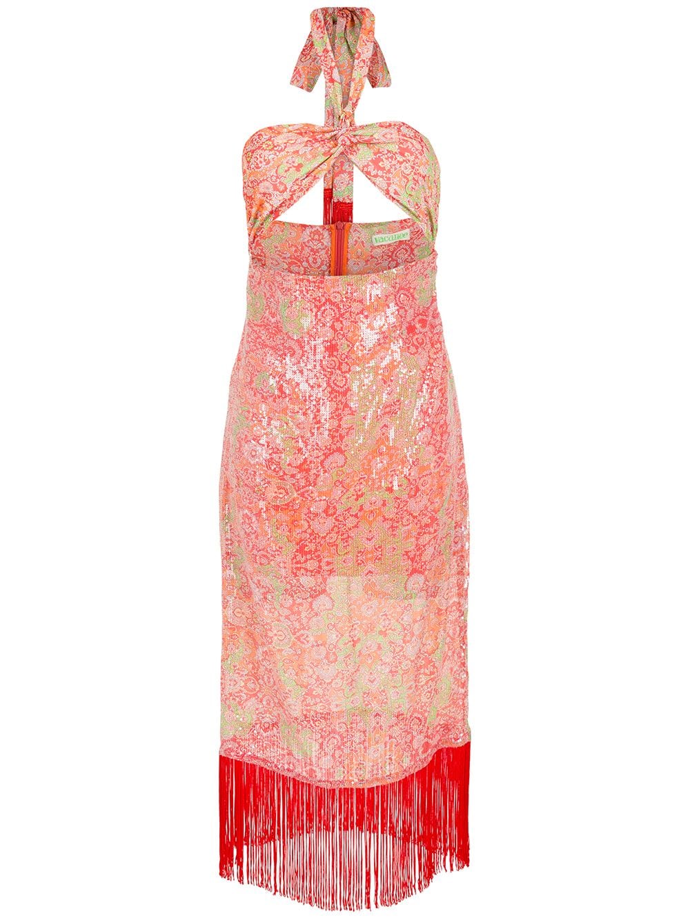 

Olympiah vestido midi con cuello halter - Rosado