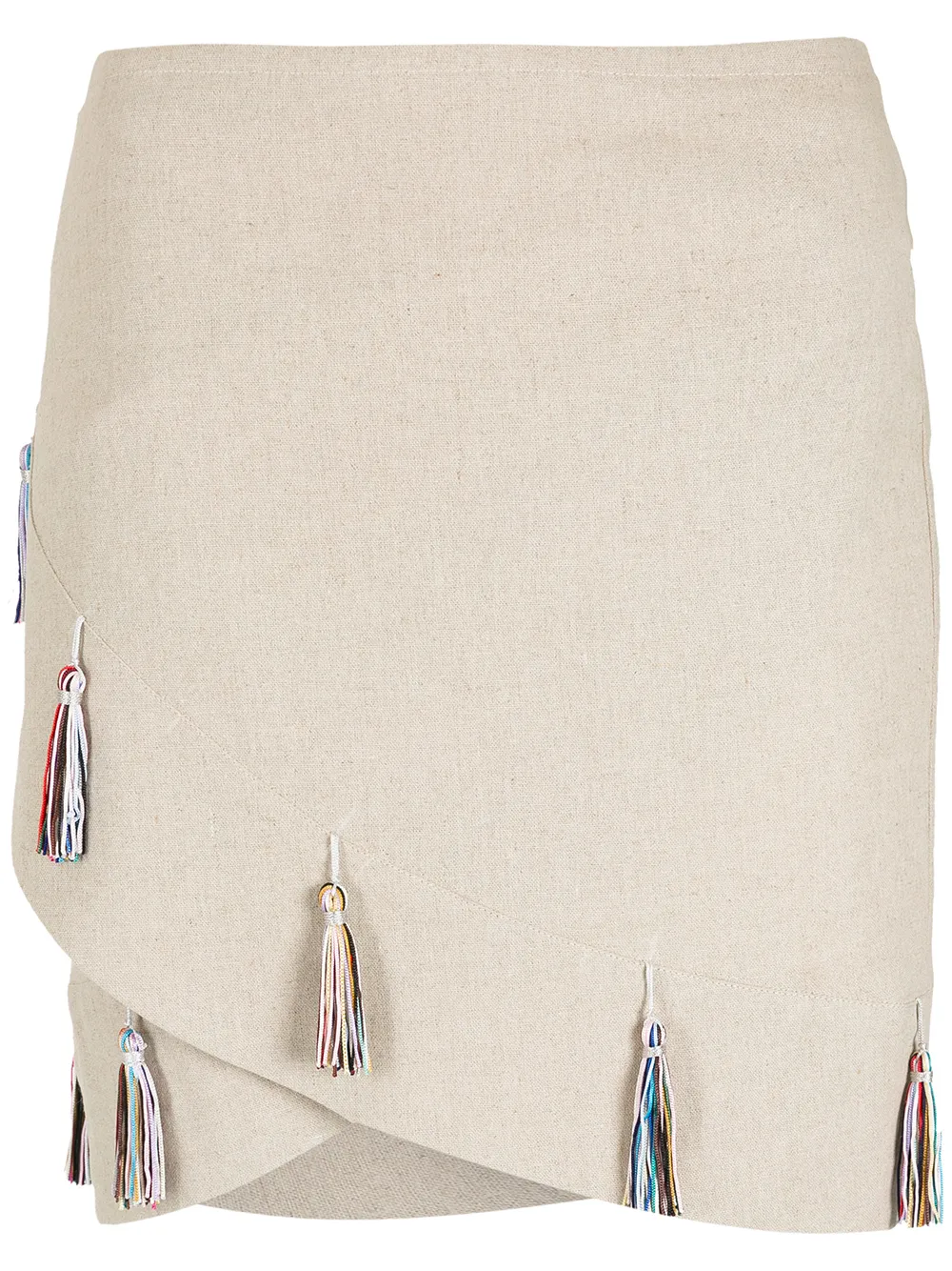 Olympiah Minirock mit Quasten - Nude