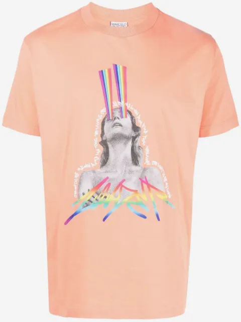 COUNTY OF MILAN rainbow graphic-print T-shirt