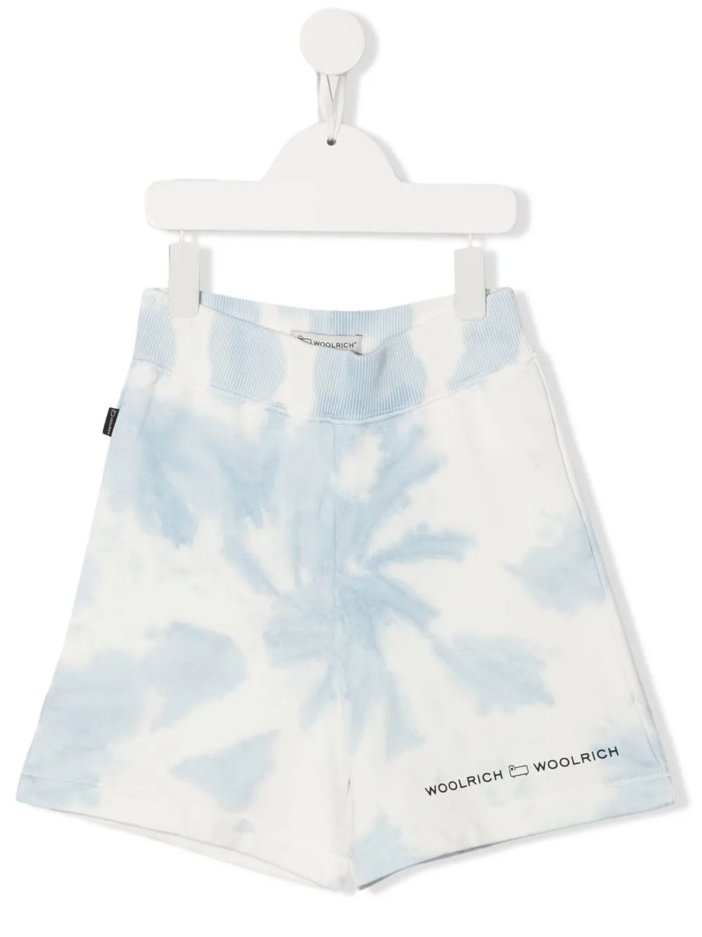 

Woolrich Kids tie-dye cotton shorts - White