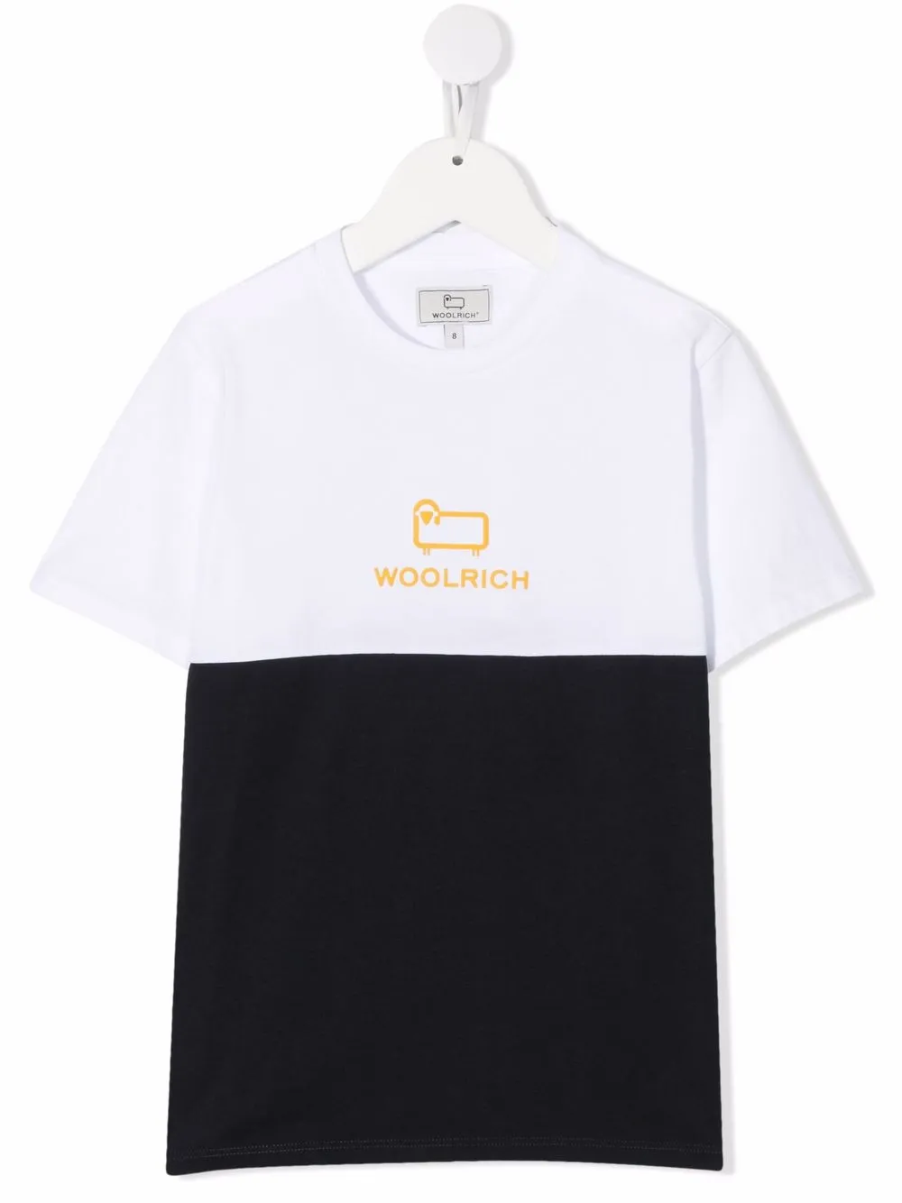 

Woolrich Kids playera con diseño color block y logo estampado - Blanco