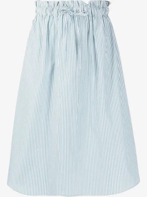Woolrich striped poplin skirt