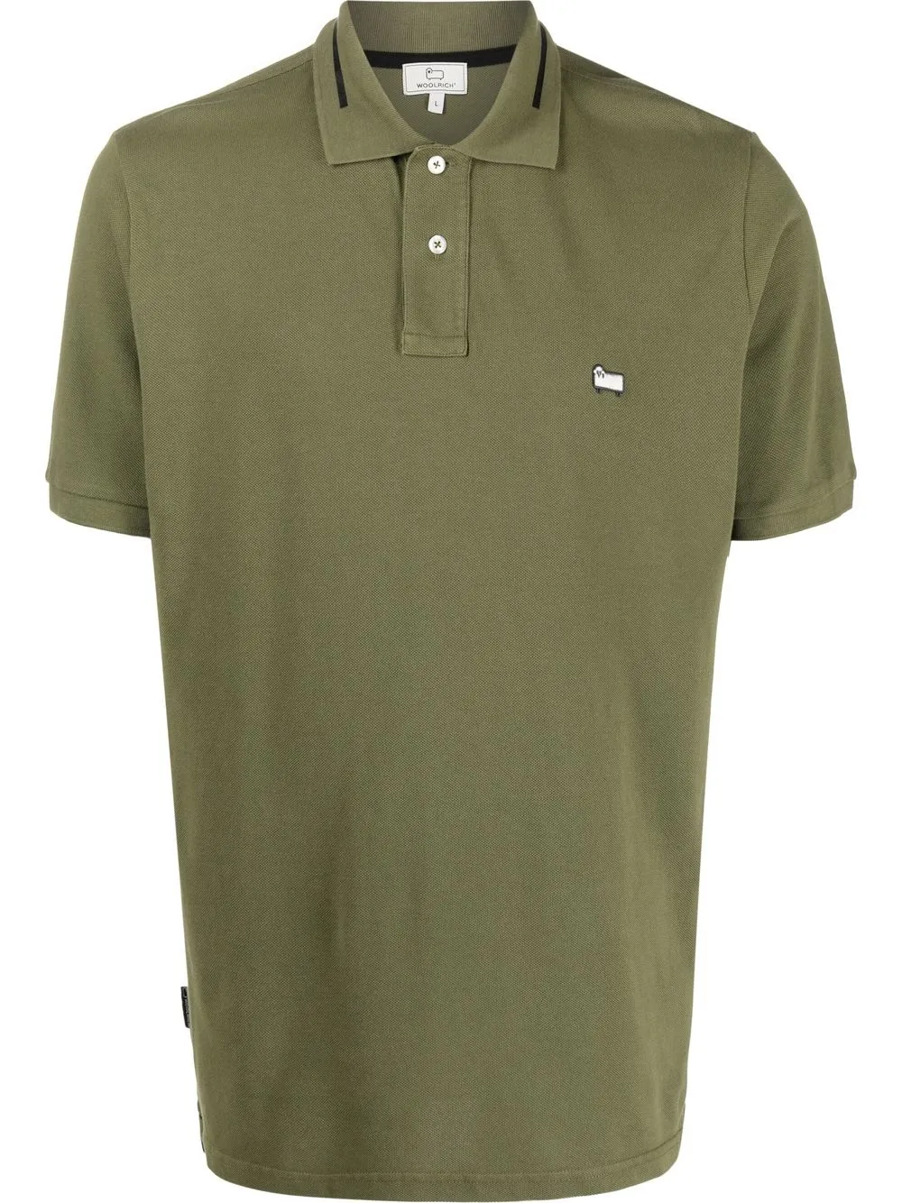 

Woolrich camisa tipo polo con placa de oveja - Verde