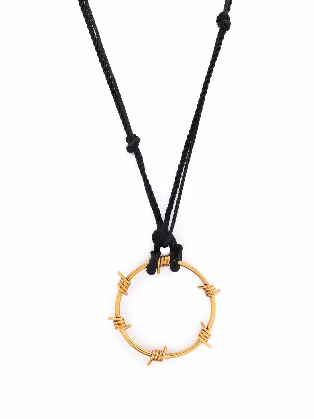 

ETRO barbed wire pendant necklace - Black