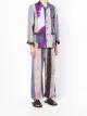 Guidi colour-block print suit set