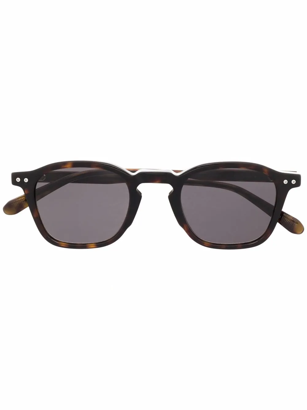 

Brioni square-frame sunglasses - Brown