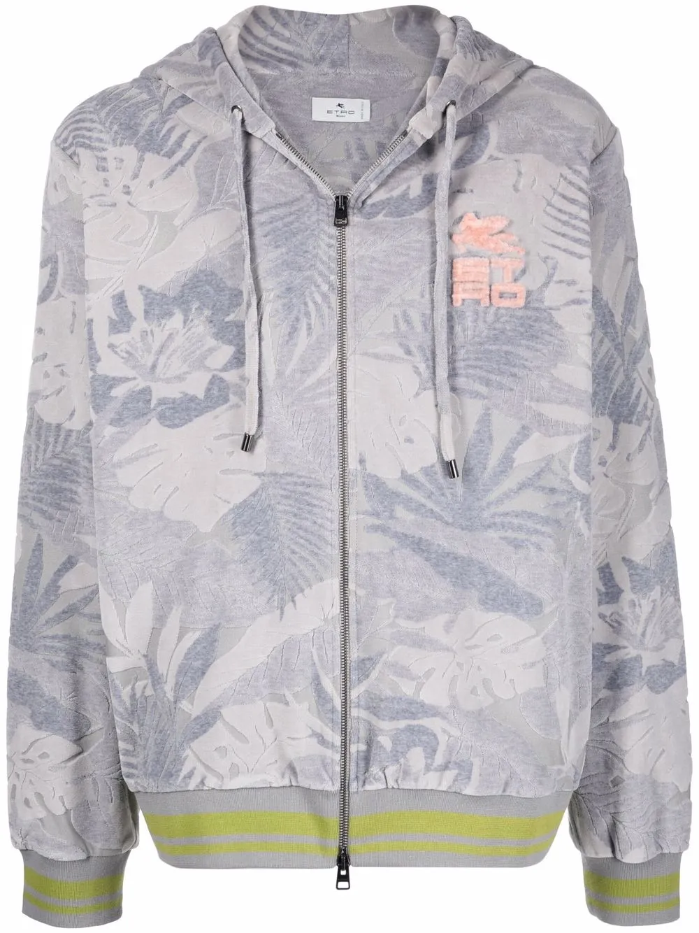 

ETRO Pegaso-motif hoodie - Grey