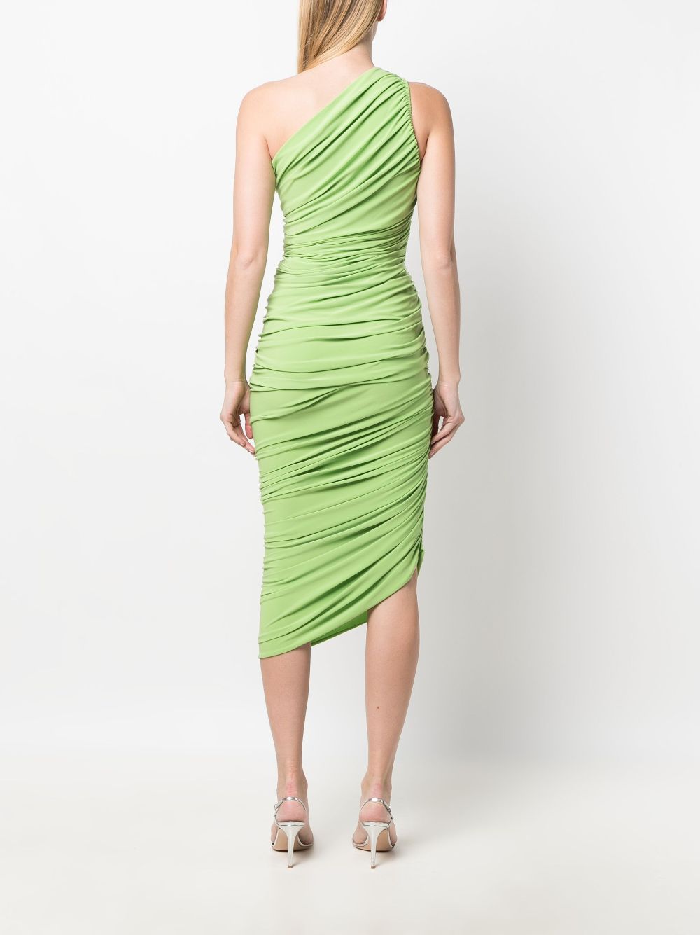 фото Norma kamali diana one-shoulder ruched midi dress