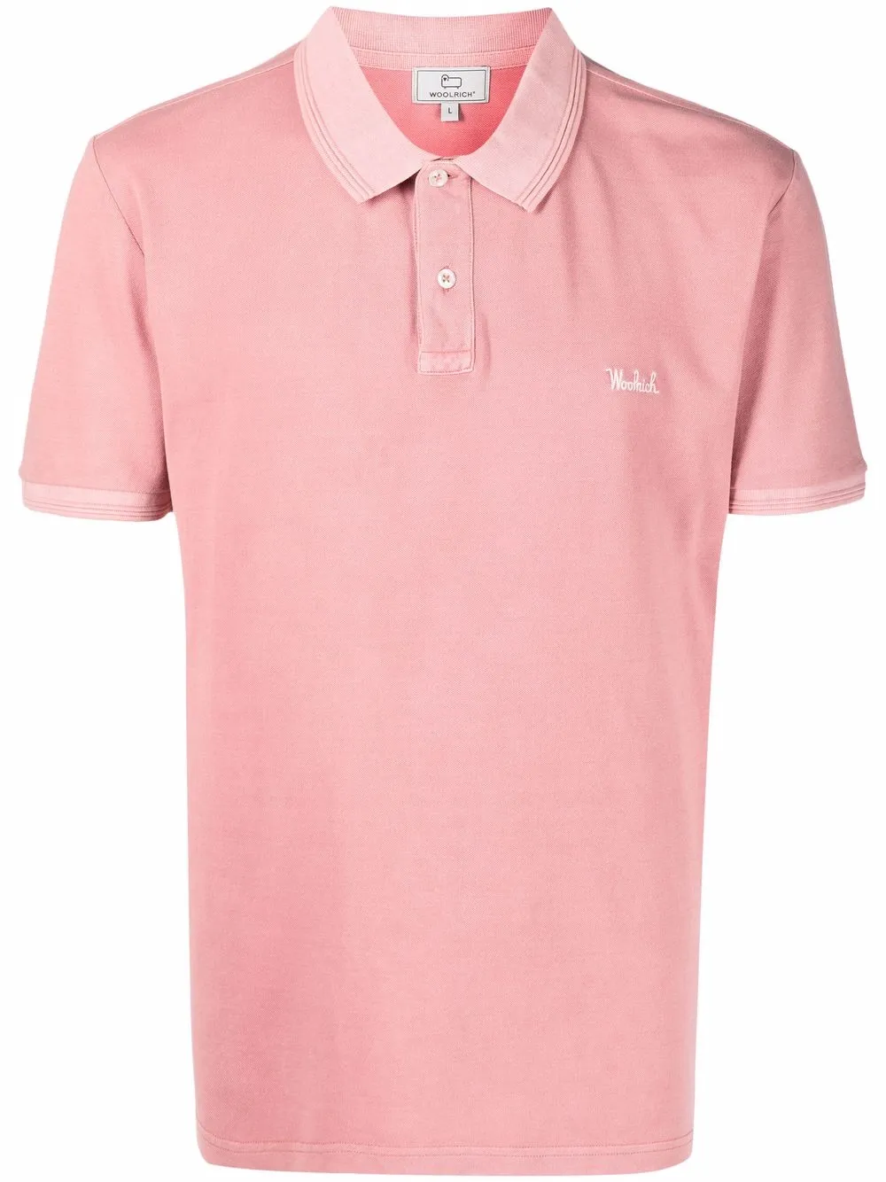 

Woolrich playera tipo polo con logo bordado - Rosado