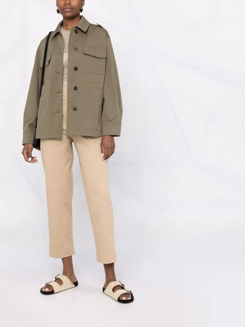 Woolrich Stretch shirtjack - Groen
