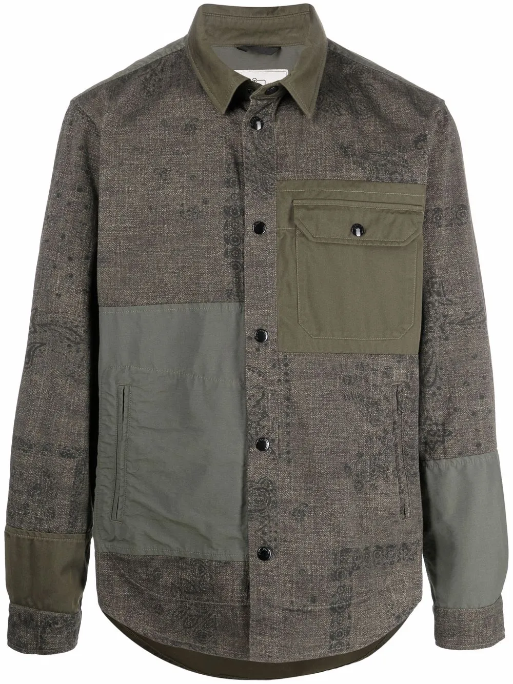 

Woolrich paisley-print detail shirt - Green