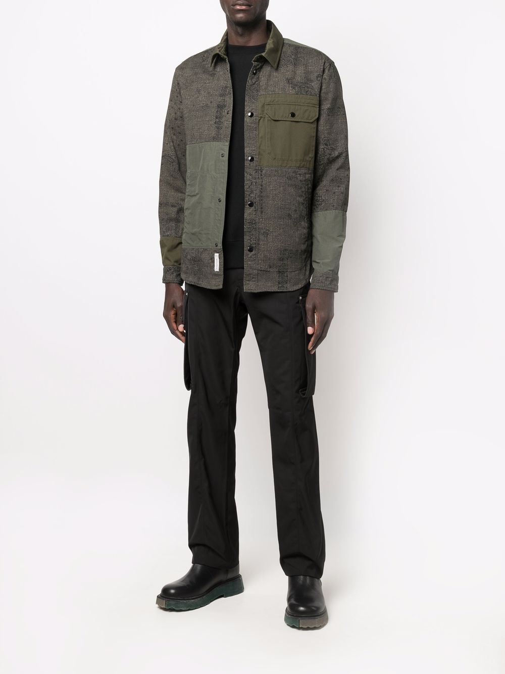 Woolrich Overhemd met paisley-print - Groen