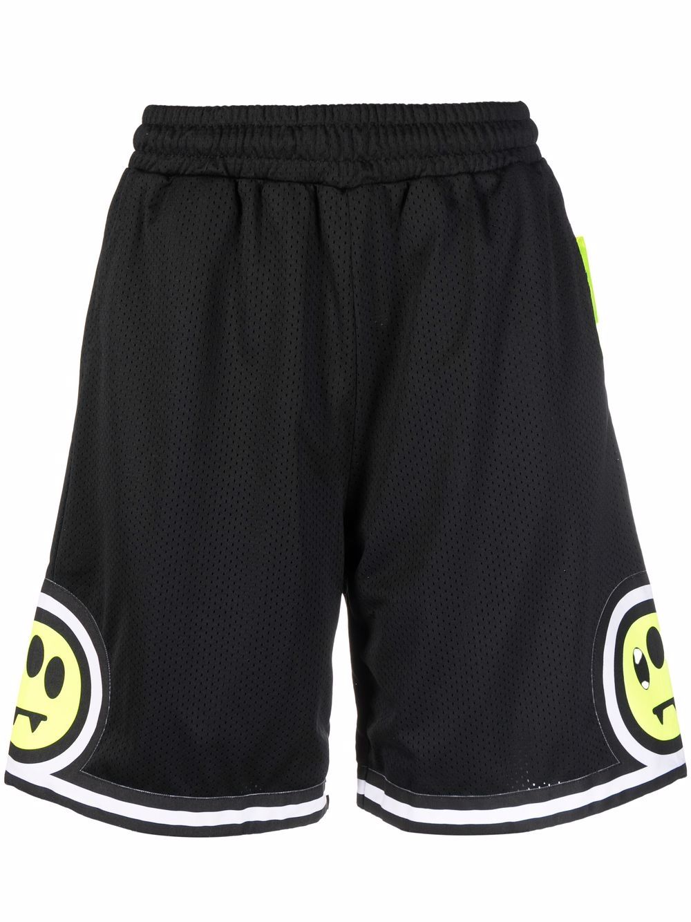 barrow short en résille à logo imprimé - noir