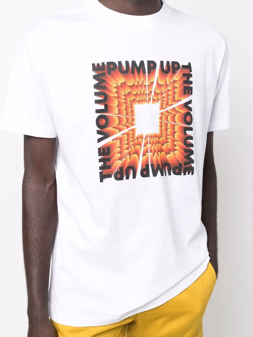 Marcelo Burlon County Of Milan Pump Up The Volume Slogan T-shirt