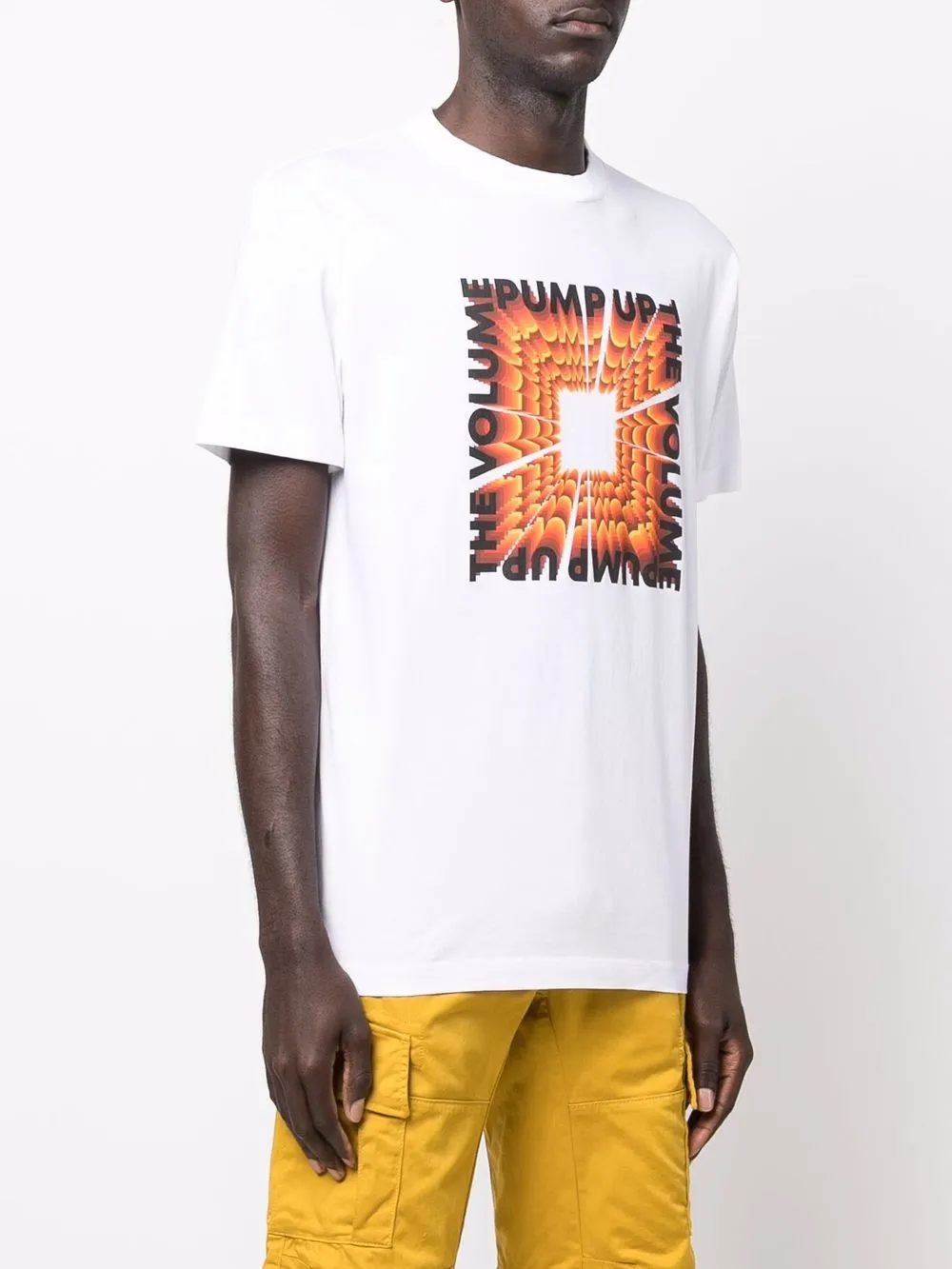 Marcelo Burlon County Of Milan Pump Up The Volume Slogan T-shirt