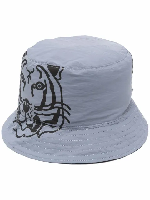 Kenzo Tiger logo-print bucket hat
