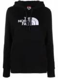 The North Face embroidered-logo drawstring hoodie - Black