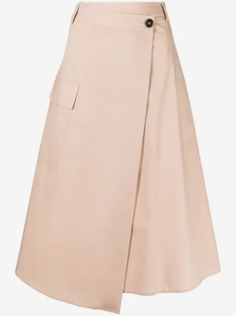 Woolrich A-linjeformad poplinkjol