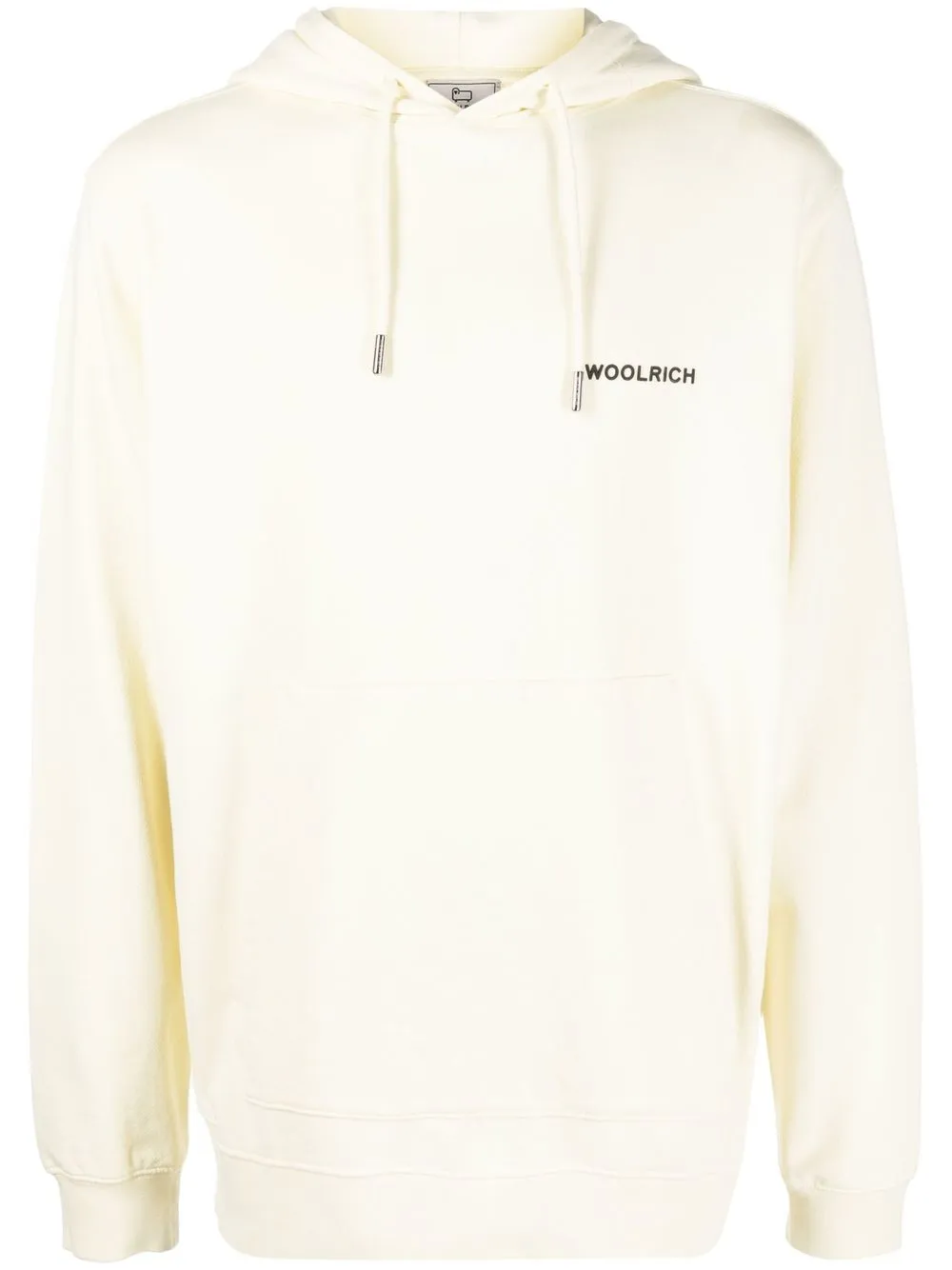 Woolrich graphic-print long-sleeve hoodie | Neutrals | Image 1