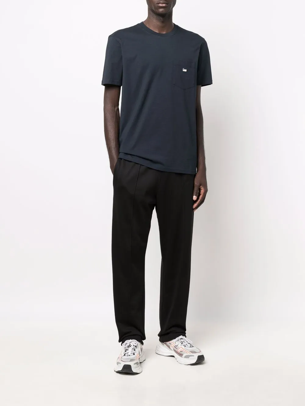 Woolrich T-shirt met borstzak - Blauw