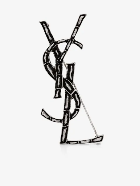 Saint Laurent Cassandre Crocodile brooch