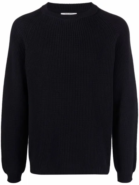 Woolrich ribbed-knit crew-neck jumper