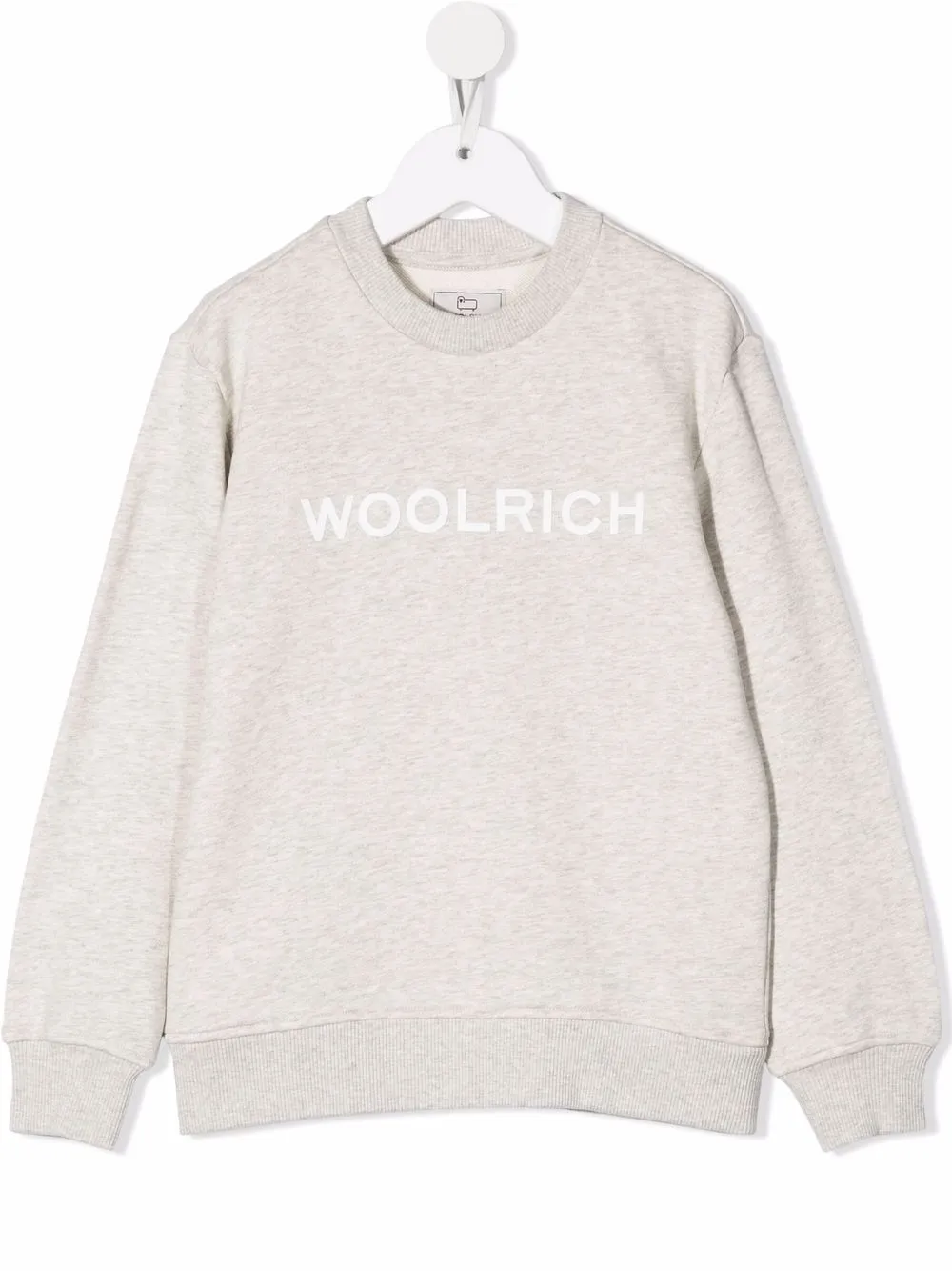 

Woolrich Kids sudadera con logo estampado - Gris