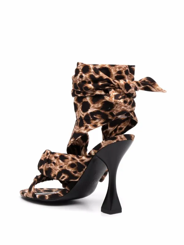 leopard sequin sandals