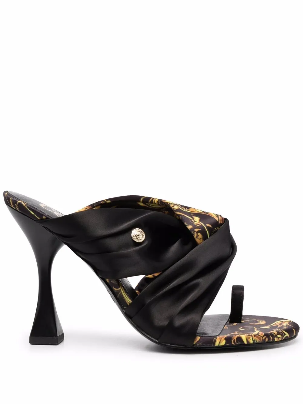 

Versace Jeans Couture Regalia Baroque crossover-strap sandals - Black