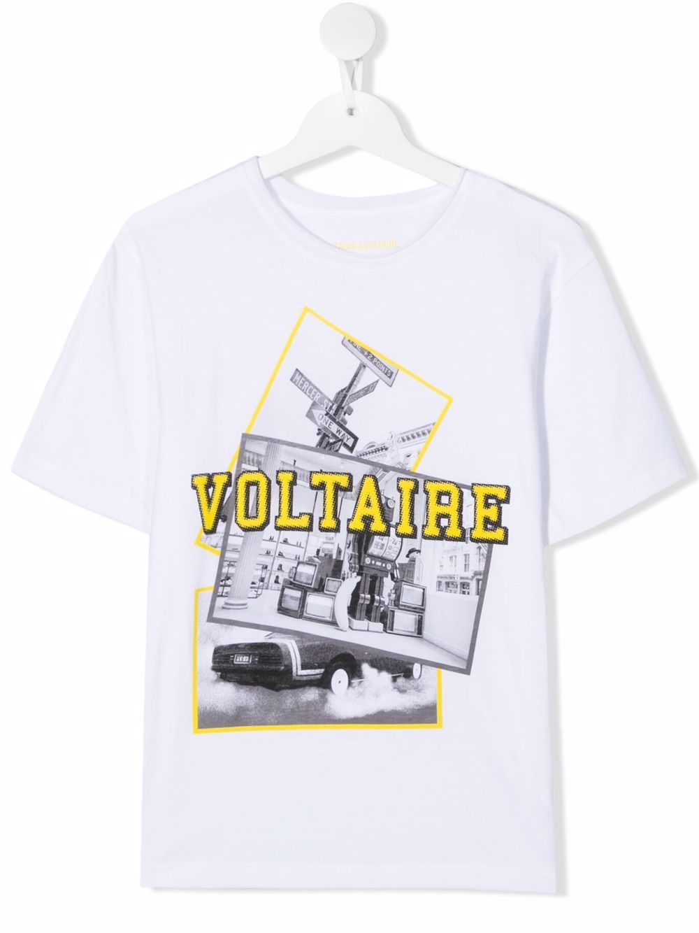 фото Zadig & voltaire kids teen logo-print short-sleeved t-shirt