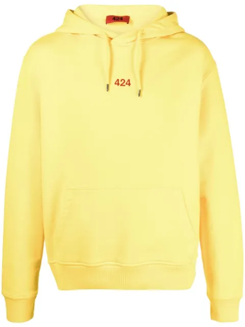 424 logo-embroidered hoodie