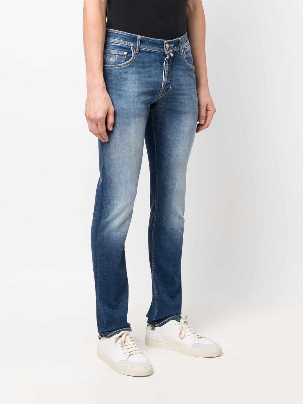фото Jacob cohen джинсы кроя слим с эффектом градиента