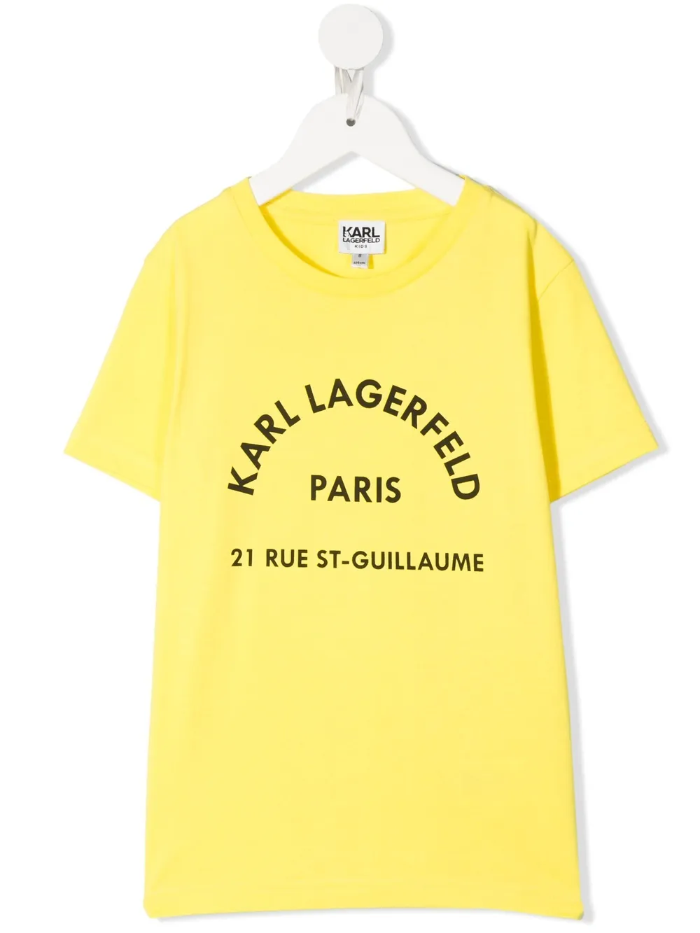 

Karl Lagerfeld Kids playera con logo estampado - Amarillo