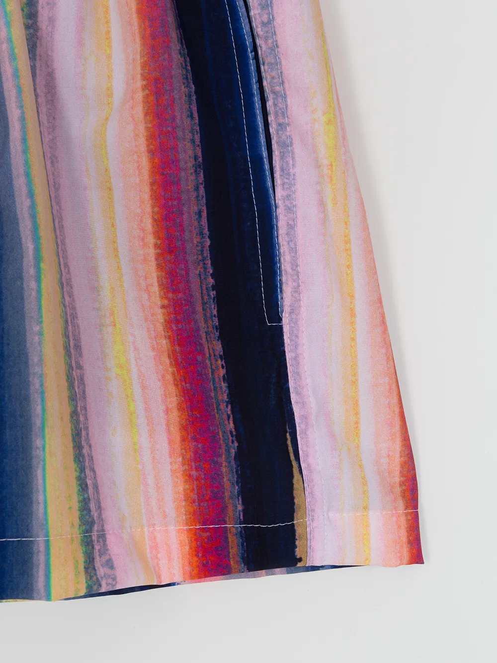 Lygia & Nanny Striped Flared Shorts In Multicolour