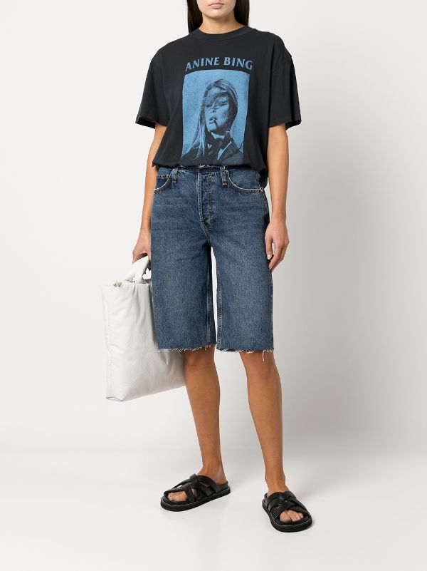 ANINE BING Gavin 1999 Denim Shorts Farfetch