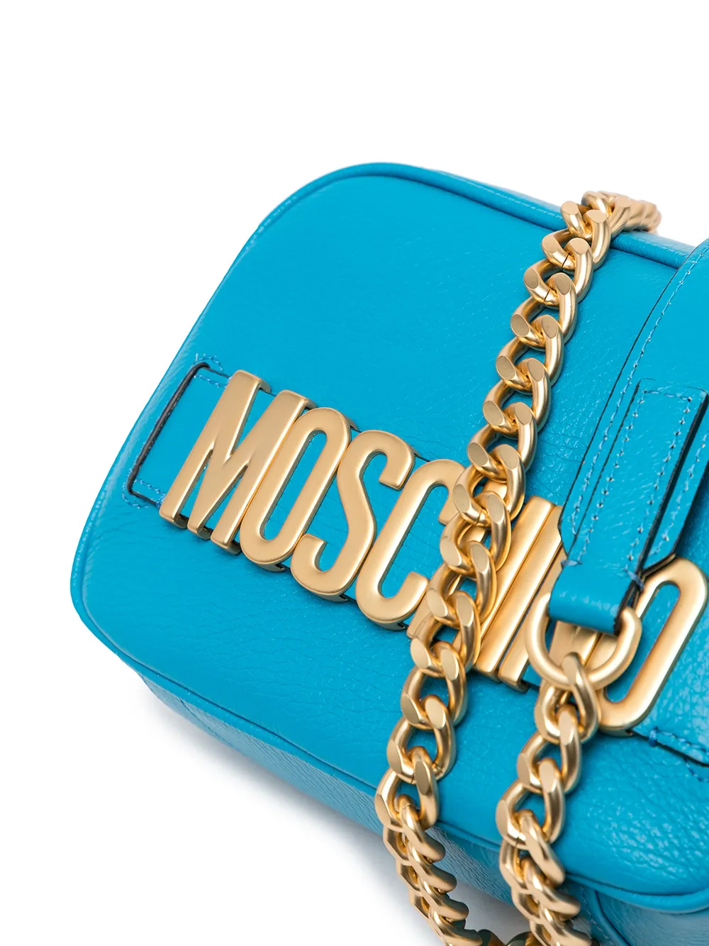 Moschino logoplaque Leather Shoulder Bag Farfetch