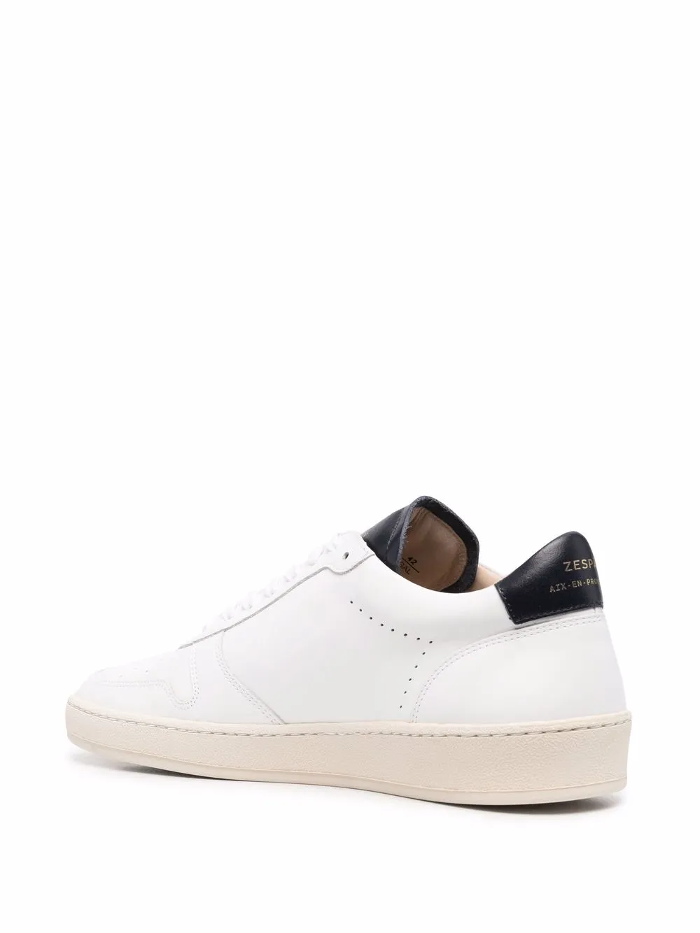 фото Zespa leather lace-up sneakers