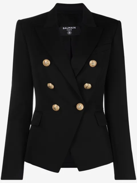 Balmain blazer à boutonnière croisée