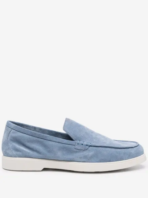 Moorer suede slip-on loafers