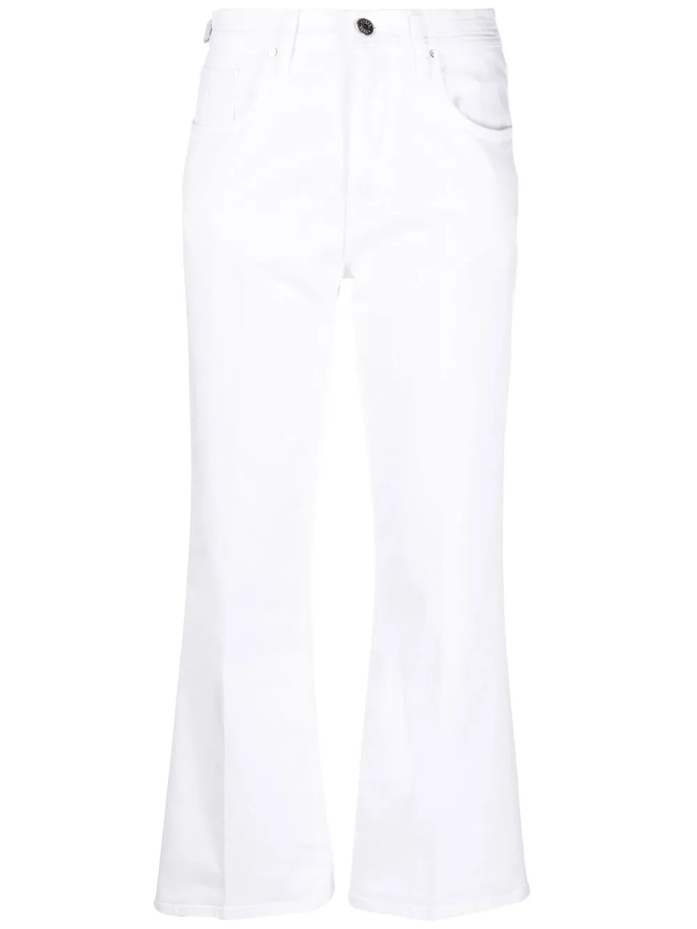 

Jacob Cohen jeans acampanados con tiro alto - Blanco