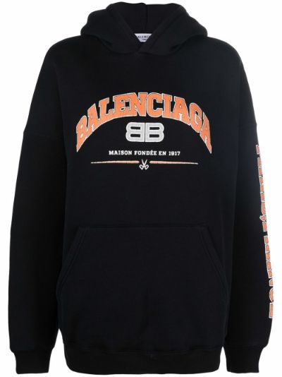 balenciaga print hoodie