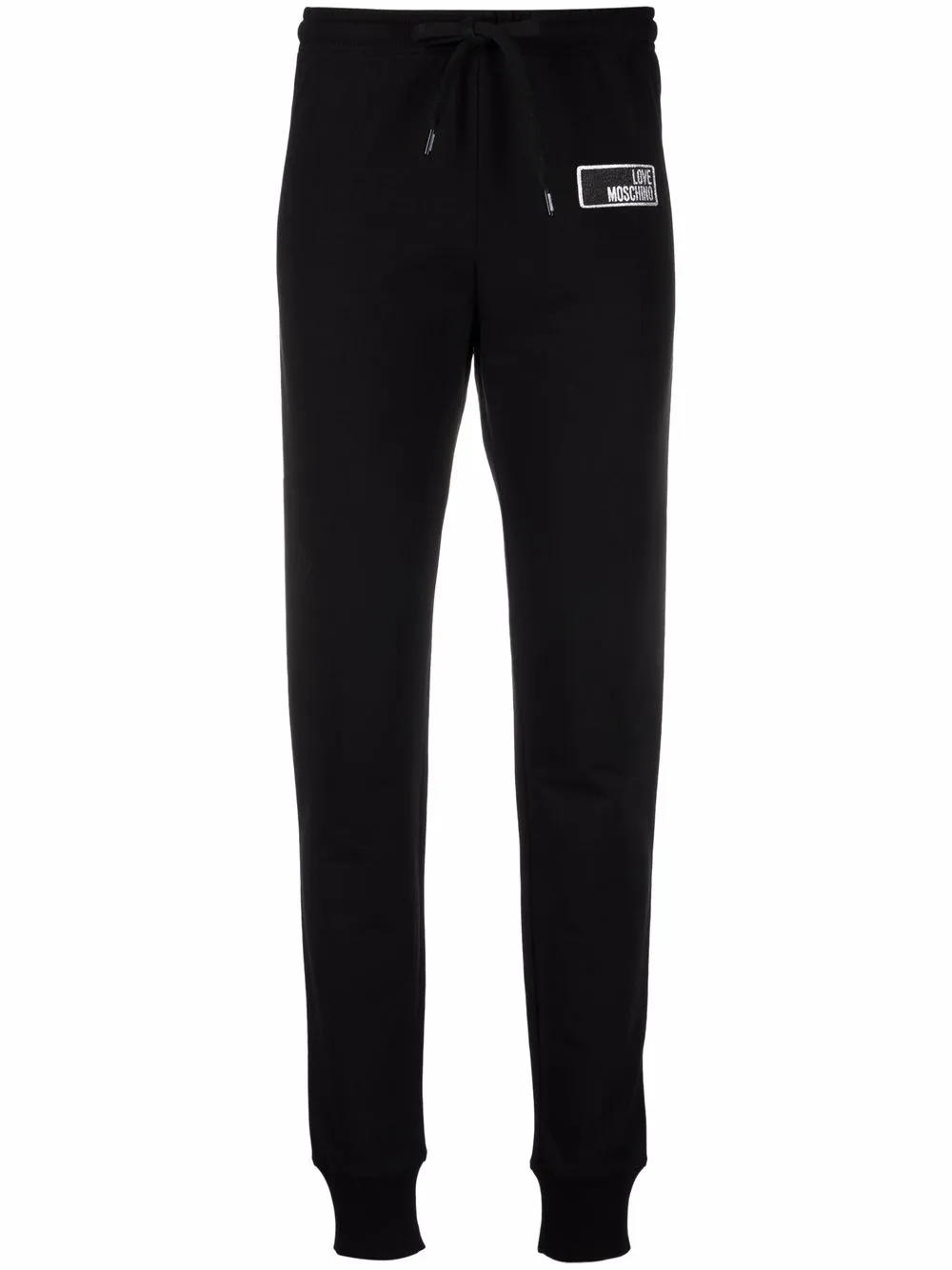 

Love Moschino joggers con logo estampado - Negro