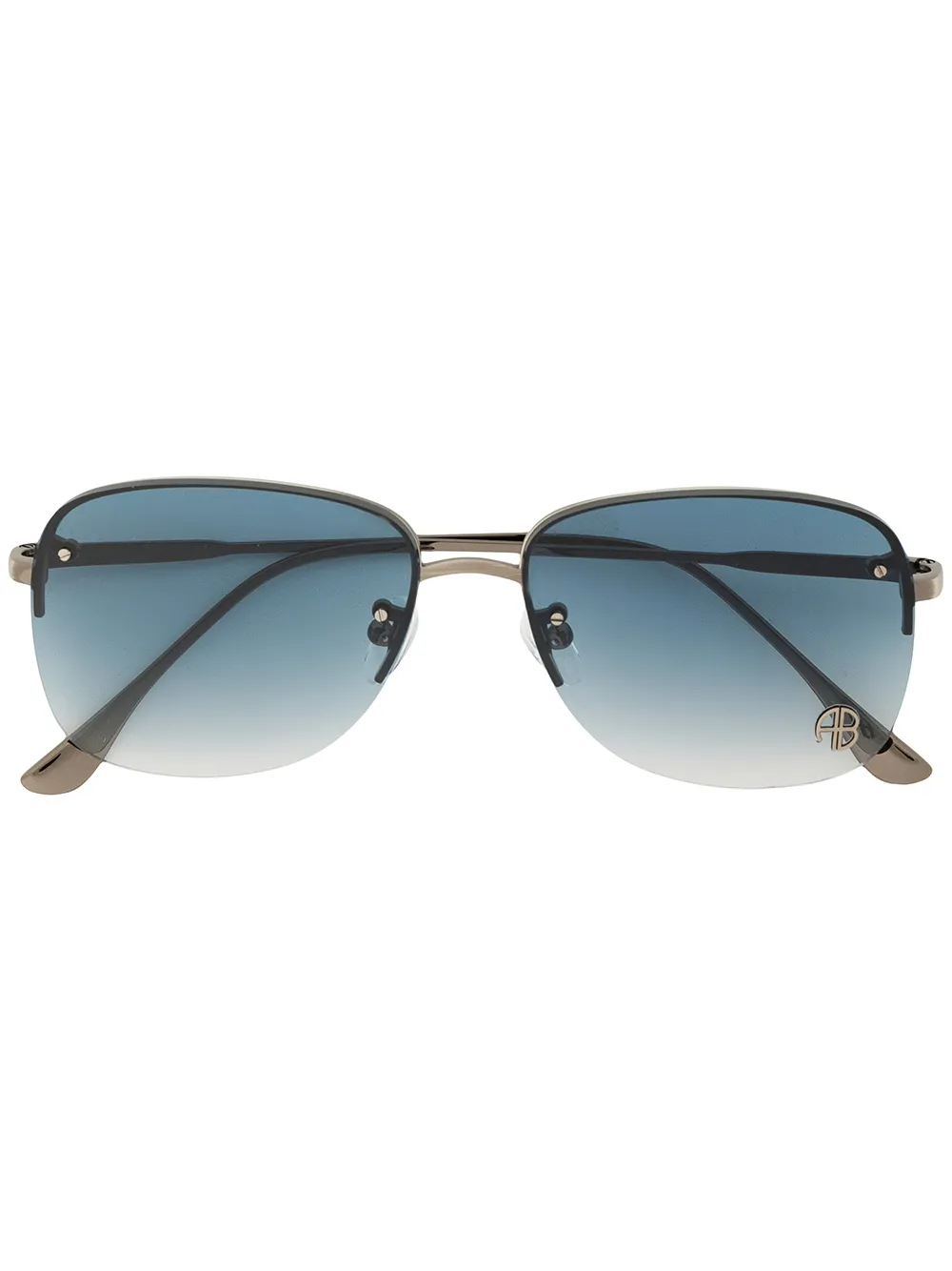 

ANINE BING beverly square-frame sunglasses - Blue