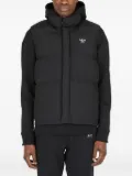 More Joy hooded puffer vest - Black
