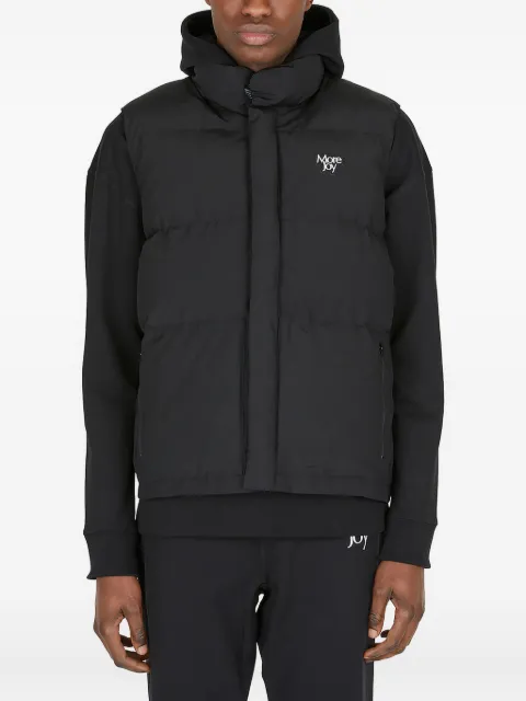 More Joy hooded puffer vest