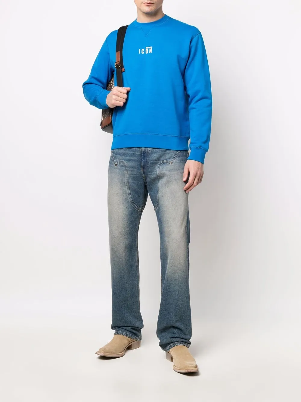 Dsquared2 Sweater met logo - Blauw